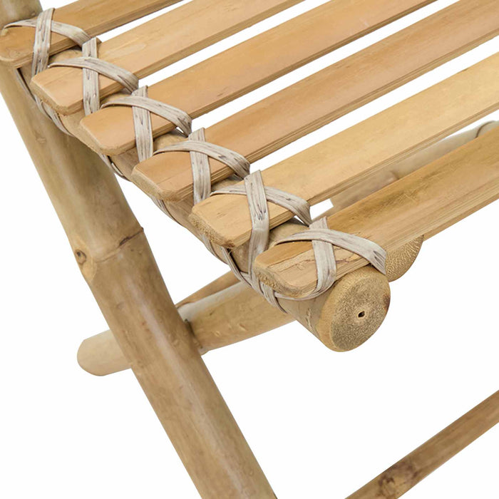 Scaun pentru Grădină 4 pcs natural 42 x 53 x 90 cm Bambus - WALTI WALTI