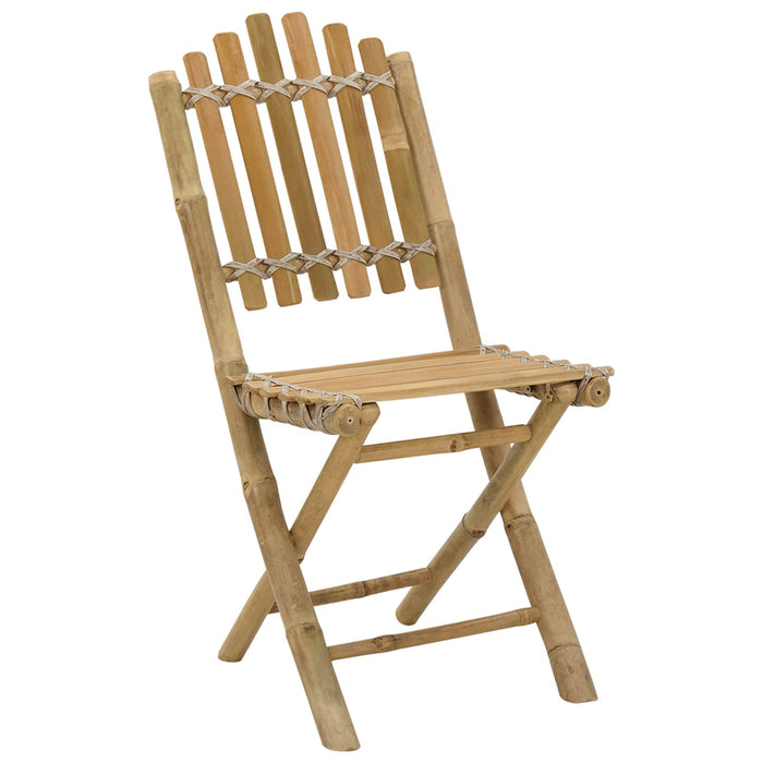 Scaun pentru Grădină 4 pcs natural 42 x 53 x 90 cm Bambus - WALTI WALTI