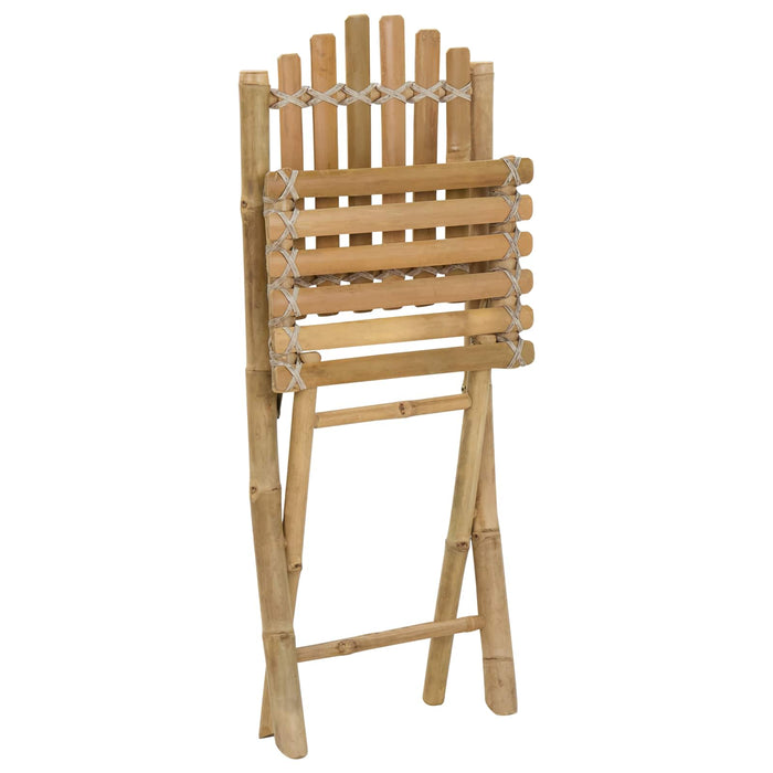 Scaun pentru Grădină 4 pcs natural 42 x 53 x 90 cm Bambus - WALTI WALTI