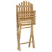 Scaun pentru Grădină 4 pcs natural 42 x 53 x 90 cm Bambus - WALTI WALTI