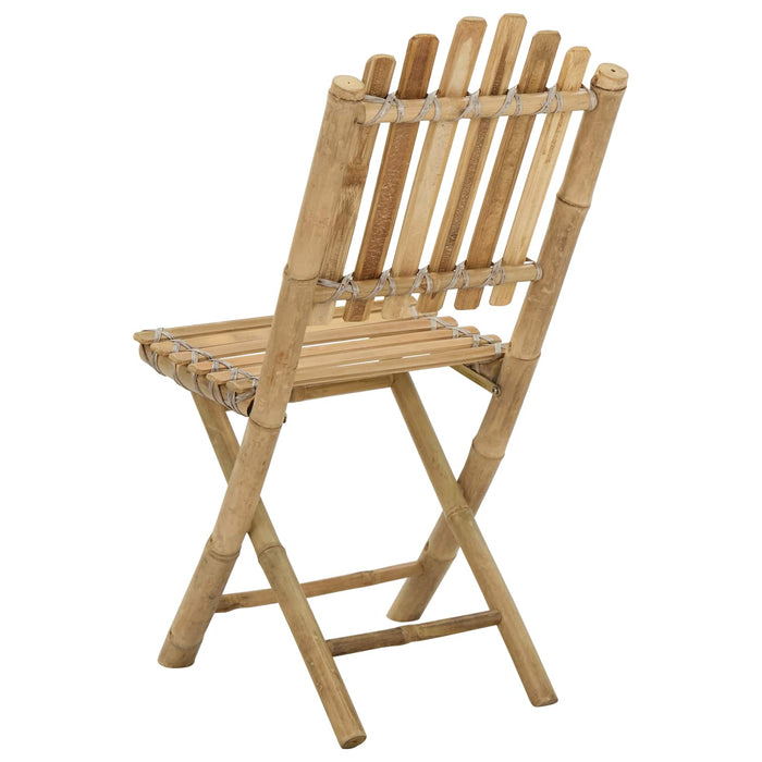 Scaun pentru Grădină 4 pcs natural 42 x 53 x 90 cm Bambus - WALTI WALTI