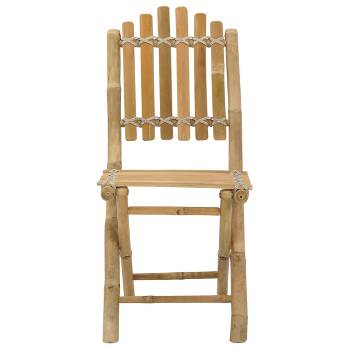 Scaun pentru Grădină 4 pcs natural 42 x 53 x 90 cm Bambus - WALTI WALTI