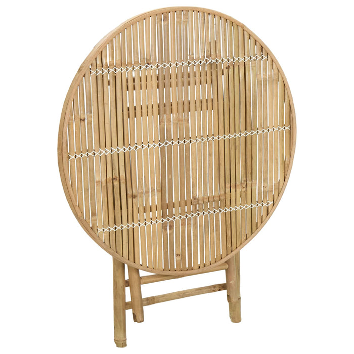 Masă de Grădină natural 80 x 70 cm Bambus - WALTI WALTI