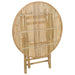 Masă de Grădină natural 80 x 70 cm Bambus - WALTI WALTI