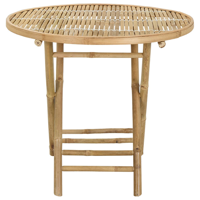 Masă de Grădină natural 80 x 70 cm Bambus - WALTI WALTI
