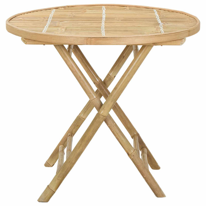 Masă de Grădină natural 80 x 70 cm Bambus - WALTI WALTI