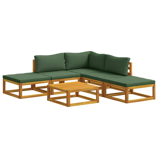 Set de canapea 6 buc. natural Lemn Solid de Acacia - WALTI WALTI