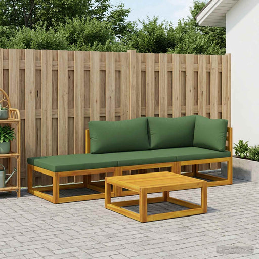 Set de canapea 4 buc. natural Lemn Solid de Acacia - WALTI WALTI