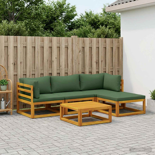 Set de canapea 5 buc. natural Lemn Solid de Acacia - WALTI WALTI
