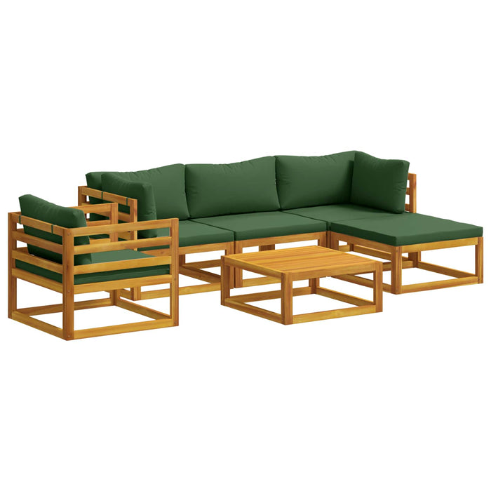 Set de canapea 6 buc. natural Lemn Solid de Acacia WALTI