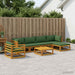 Set de canapea 7 buc. natural Lemn Solid de Acacia - WALTI WALTI