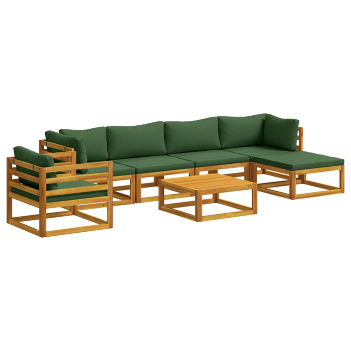 Set de canapea 7 buc. natural Lemn Solid de Acacia WALTI