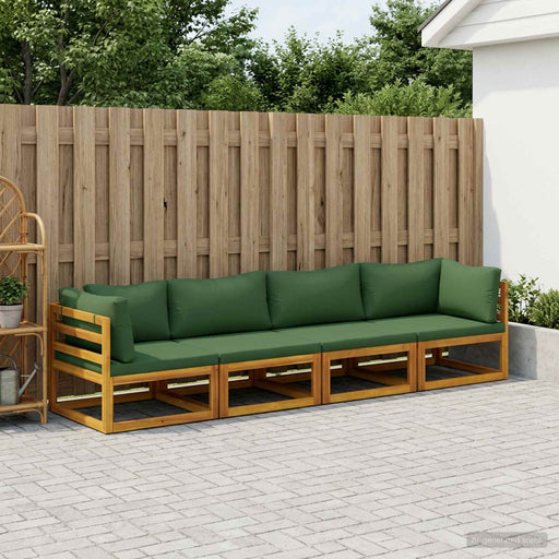 Set de canapea 4 buc. natural Lemn Solid de Acacia - WALTI WALTI