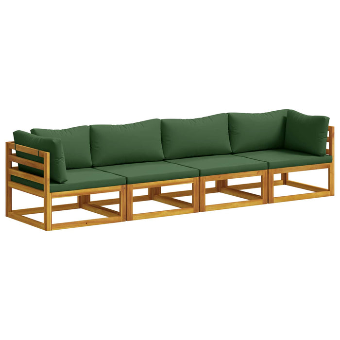 Set de canapea 4 buc. natural Lemn Solid de Acacia WALTI