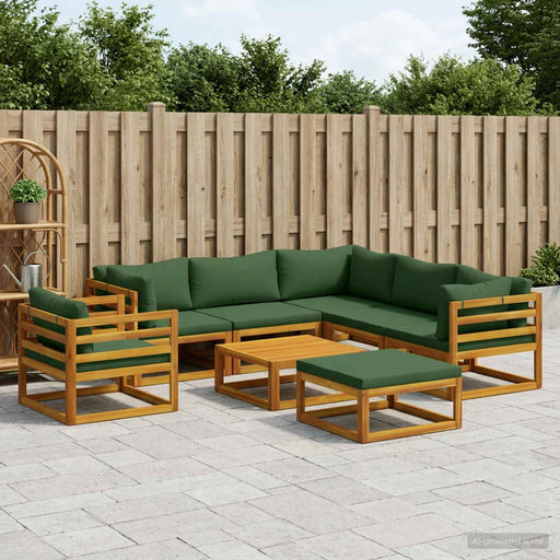 Set de canapea 8 buc. natural Lemn Solid de Acacia - WALTI WALTI