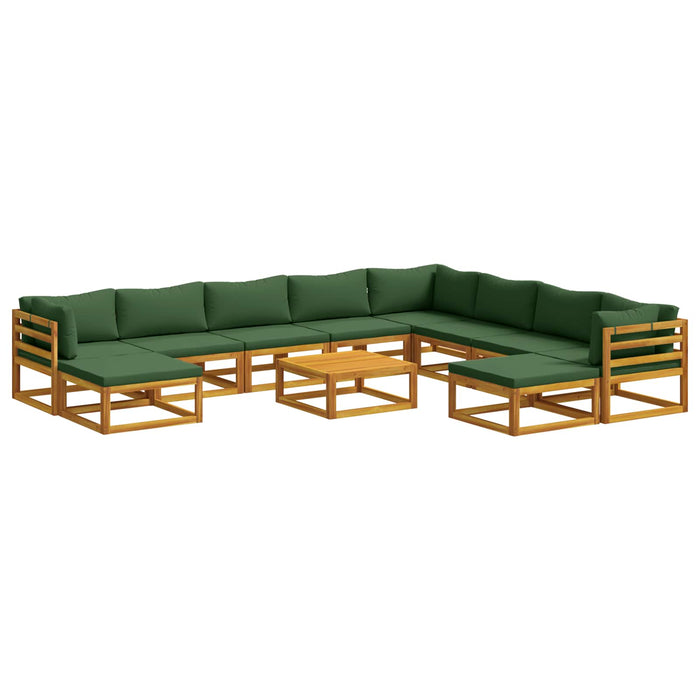 Set de canapea 11 buc. natural Lemn Solid de Acacia WALTI
