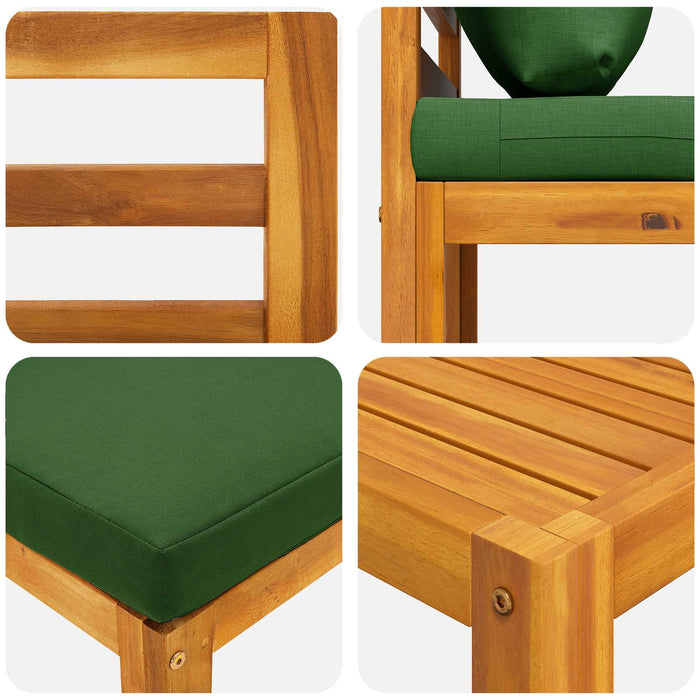 Set de canapea 12 buc. natural Lemn Solid de Acacia WALTI