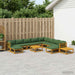 Set de canapea 12 buc. natural Lemn Solid de Acacia - WALTI WALTI