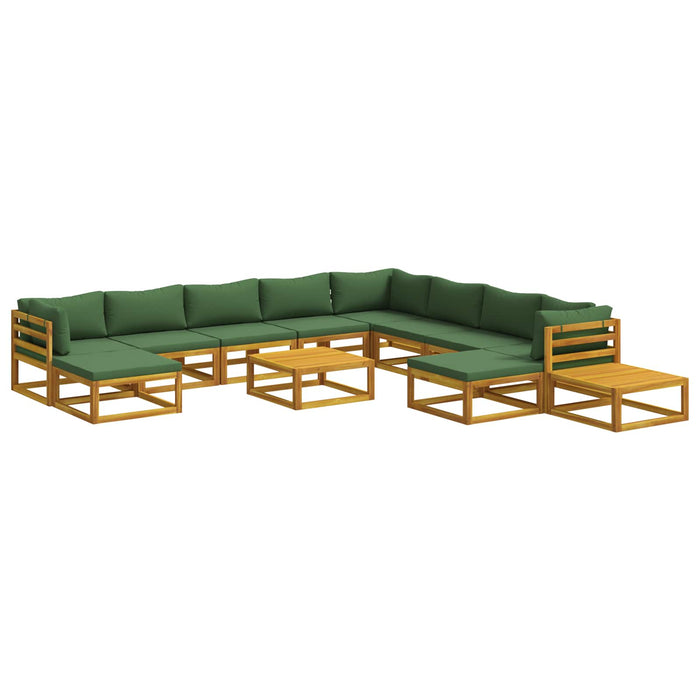 Set de canapea 12 buc. natural Lemn Solid de Acacia WALTI