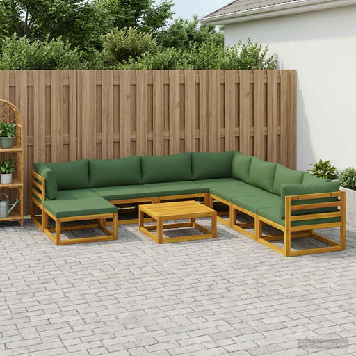 Set de canapea 9 buc. natural Lemn Solid de Acacia - WALTI WALTI
