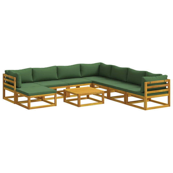 Set de canapea 9 buc. natural Lemn Solid de Acacia WALTI
