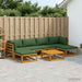 Set de canapea 7 buc. natural Lemn Solid de Acacia - WALTI WALTI