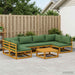 Set de canapea 7 buc. natural Lemn Solid de Acacia - WALTI WALTI