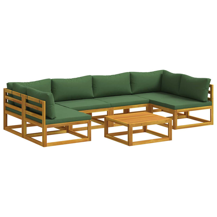 Set de canapea 7 buc. natural Lemn Solid de Acacia WALTI