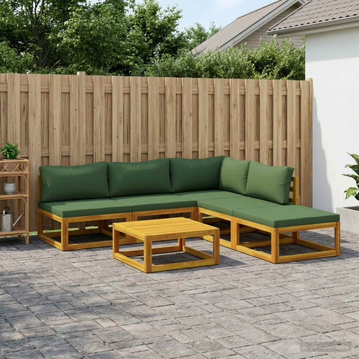 Set de canapea 6 buc. natural Lemn Solid de Acacia - WALTI WALTI