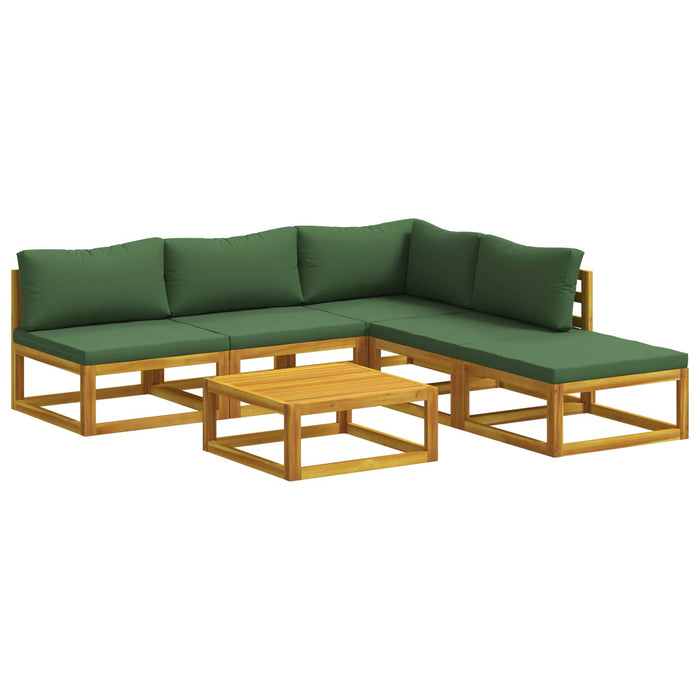 Set de canapea 6 buc. natural Lemn Solid de Acacia WALTI