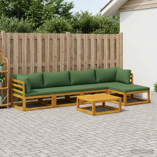 Set de canapea 6 buc. natural Lemn Solid de Acacia - WALTI WALTI