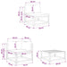 Set de canapea 6 buc. natural Lemn Solid de Acacia - WALTI WALTI