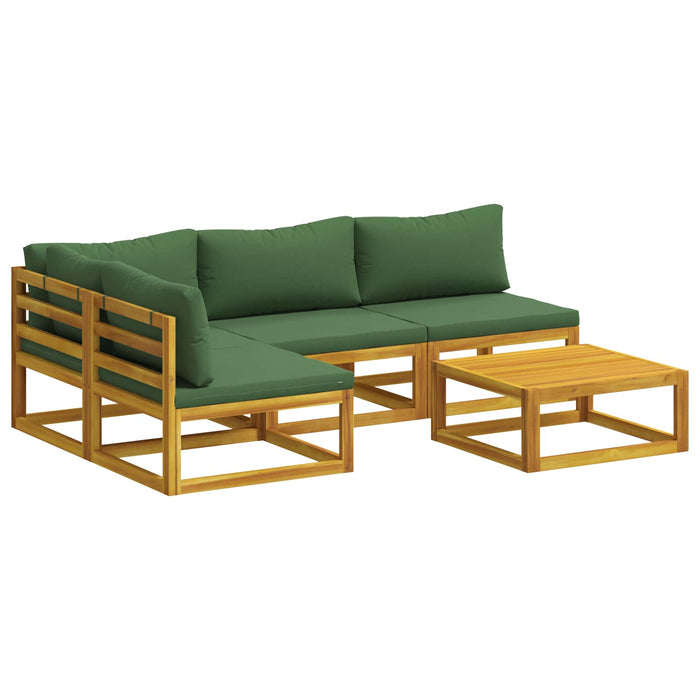 Set de canapea 5 buc. natural Lemn Solid de Acacia WALTI