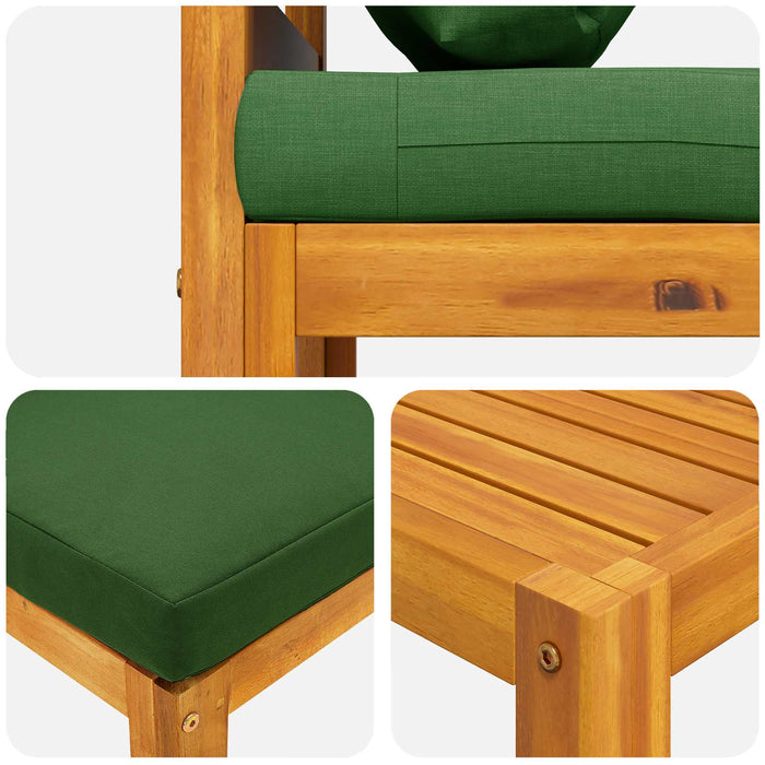 Set de canapea 4 buc. natural Lemn Solid de Acacia WALTI