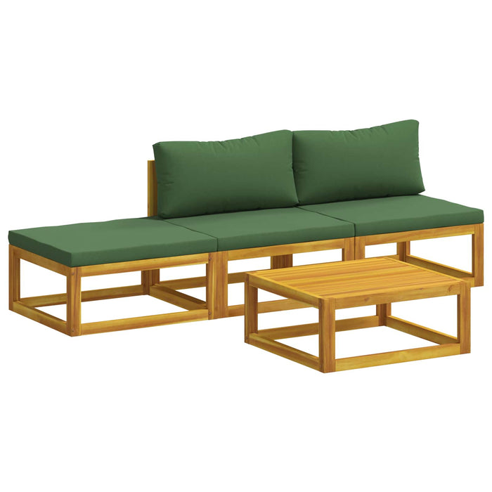 Set de canapea 4 buc. natural Lemn Solid de Acacia WALTI