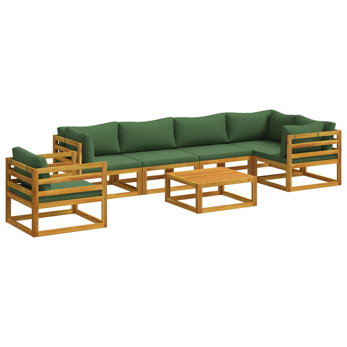 Set de canapea 7 buc. natural Lemn Solid de Acacia WALTI