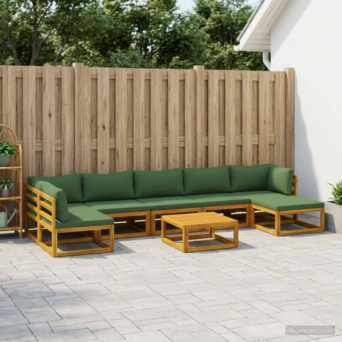 Set de canapea 8 buc. natural Lemn Solid de Acacia - WALTI WALTI