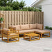 Set de canapea 6 buc. natural Lemn Solid de Acacia - WALTI WALTI