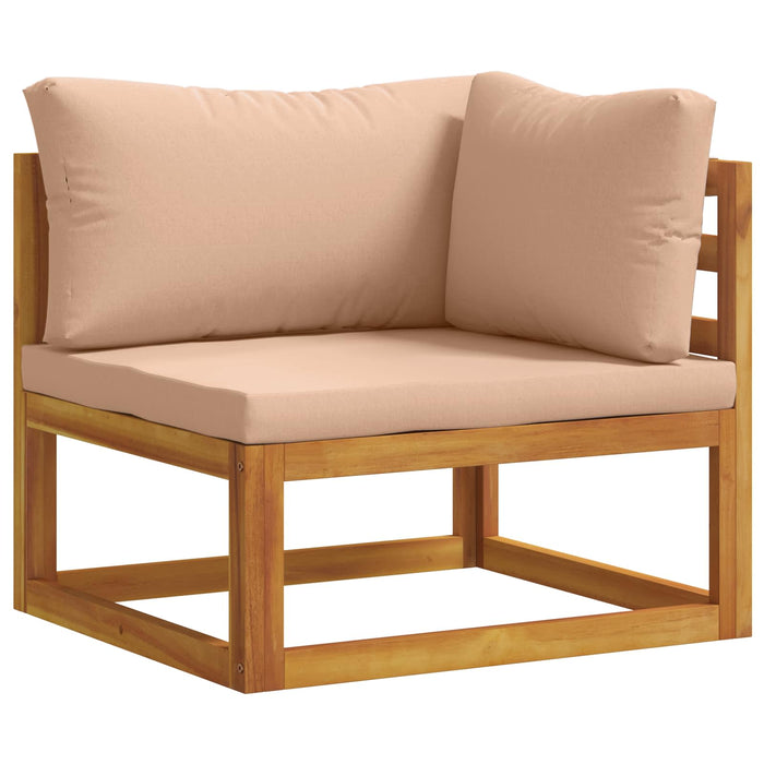 Set de canapea 3 buc. natural Lemn Solid de Acacia WALTI