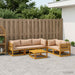 Set de canapea 6 buc. natural Lemn Solid de Acacia - WALTI WALTI