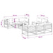 Set lounge de grădină modular, 9 piese natural - WALTI WALTI
