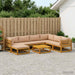 Set de canapea 8 buc. natural Lemn Solid de Acacia - WALTI WALTI