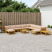Set de canapea 12 buc. natural Lemn Solid de Acacia - WALTI WALTI