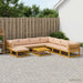 Set de canapea 9 buc. natural Lemn Solid de Acacia - WALTI WALTI