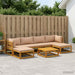 Set de canapea 7 buc. natural Lemn Solid de Acacia - WALTI WALTI