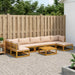 Set de canapea 8 buc. natural Lemn Solid de Acacia - WALTI WALTI