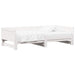 Pat de zi extensibil Alb 180 x 200 cm Lemn de pin masiv - WALTI WALTI
