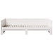 Pat de zi extensibil Alb 180 x 200 cm Lemn de pin masiv - WALTI WALTI