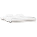 Cadru de pat Alb 200 x 200 cm Lemn de pin masiv - WALTI WALTI