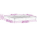 Cadru de pat Alb 200 x 200 cm Lemn de pin masiv - WALTI WALTI